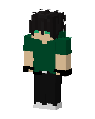 Green Shirt Boy Minecraft skin