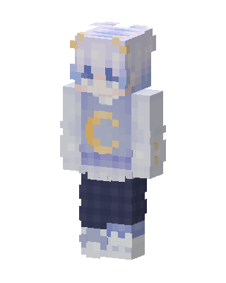 Moon Sweater skin, 3D preview
