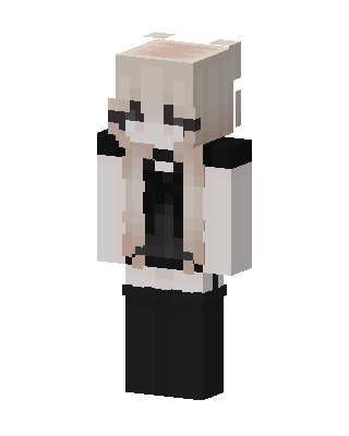 Monochrome Maid skin, 3D preview
