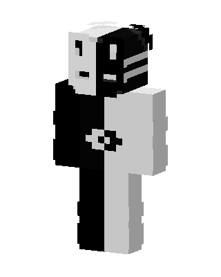 Split Mask Minecraft skin