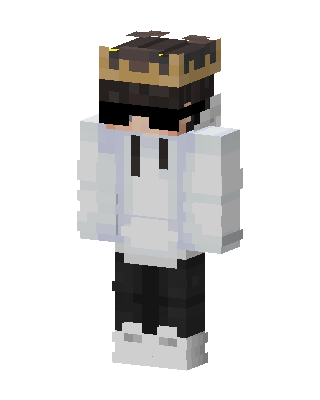 Crowned Hoodie Boy Minecraft skin