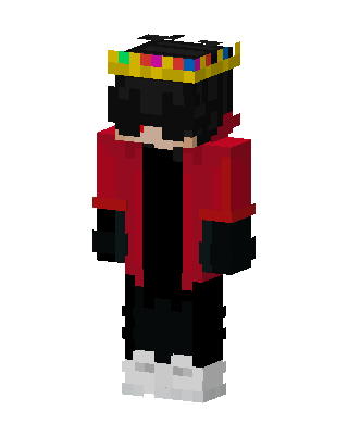 Rainbow Crown Boy skin, 3D preview
