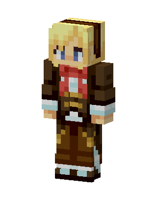 Aviator Girl skin, 3D preview