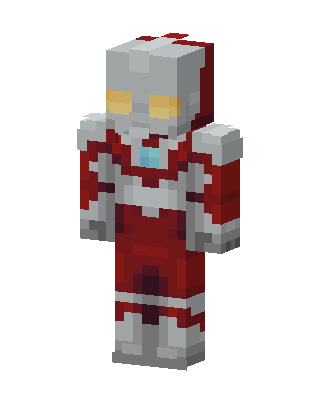 Ultraman skin, 3D preview