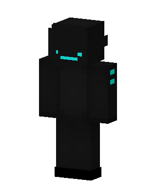 Shadow Cyan Minecraft Enderman skin