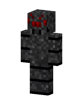 Redstone Golem skin, 3D preview