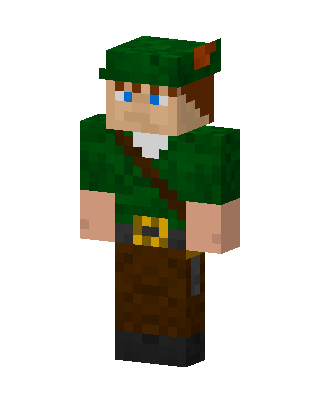 Robin Hood skin, 3D preview