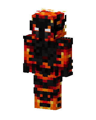 Magma Warrior skin, 3D preview