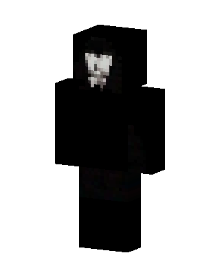 Guy Fawkes skin, 3D preview