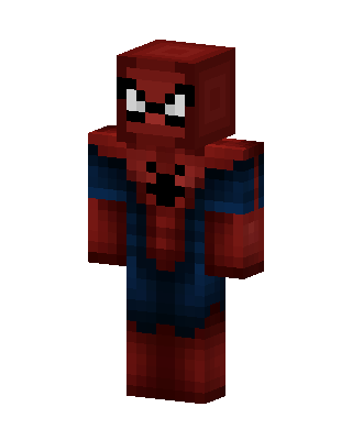 Spider-Man skin, 3D preview