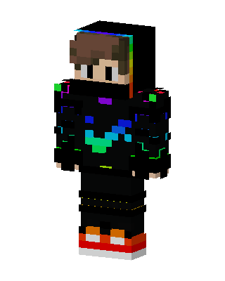 Neon Hoodie Boy Minecraft skin