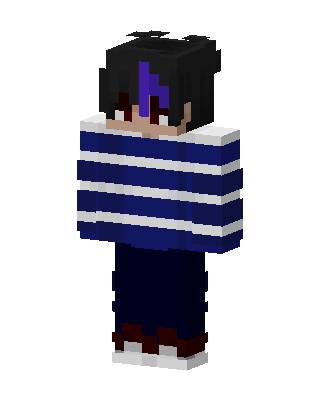Blue Player Boy skin, 3D preview