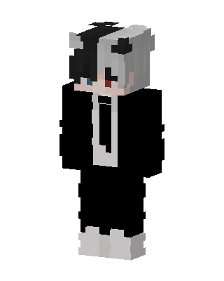 Panda Suit Boy skin, 3D preview