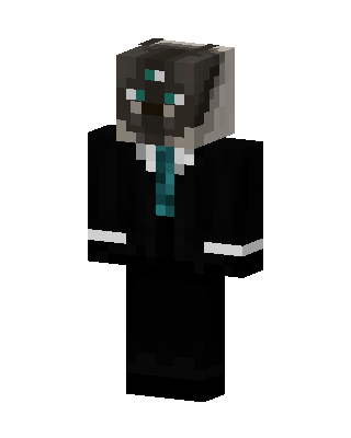 Teal Eyed Suit skin, 3D preview