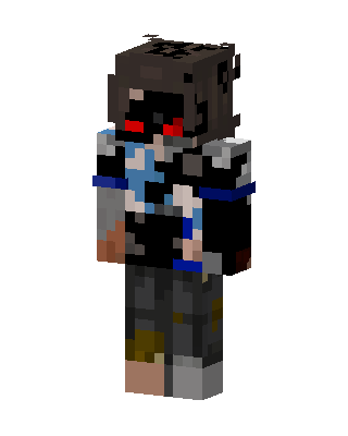 Black Fighter Boy skin, 3D preview