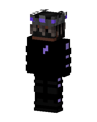 Black Villain Boy skin, 3D preview