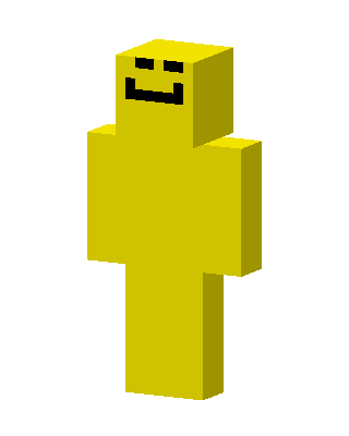 Yellow Mob Boy skin, 3D preview