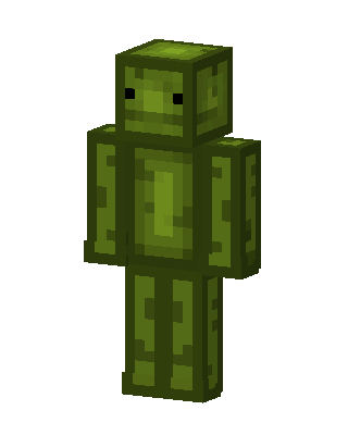 Melon Man skin, 3D preview