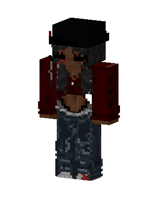 Streetwear Girl skin, 3D preview