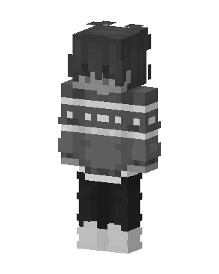 Monochrome Sweater skin, 3D preview