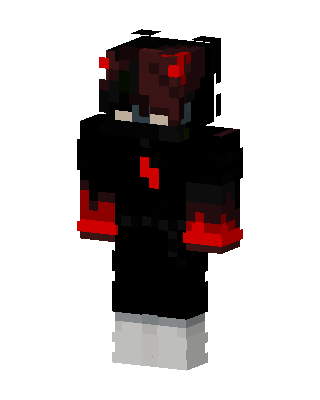 Crimson Hoodie skin, 3D preview