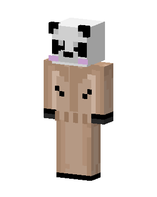 Brown Panda Minecraft skin