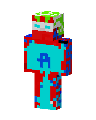 Glitch Hero skin, 3D preview
