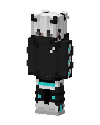 Panda Hoodie Minecraft skin