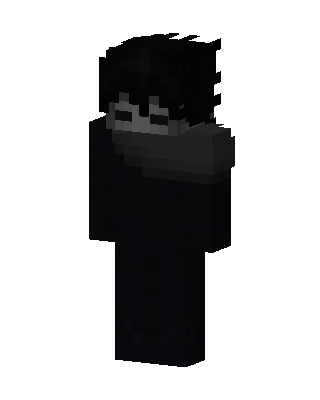 Black Ninja Boy skin, 3D preview