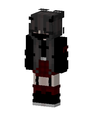 Gothic Red Plaid skin, 3D preview