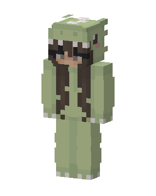 Dino Onesie Girl Minecraft skin