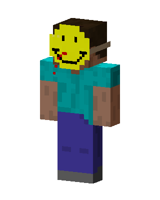 Teal Masked Clown Boy Minecraft skin