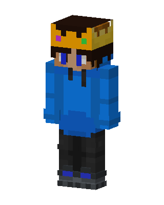 Blue Player Boy skin, 3D preview