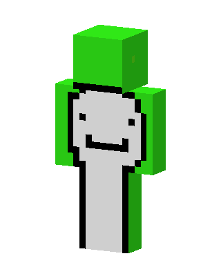 Green Mob Boy skin, 3D preview