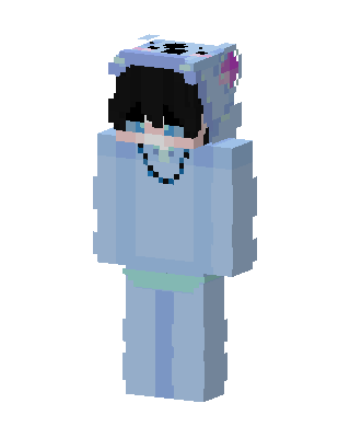 Stitch Hoodie Boy skin, 3D preview