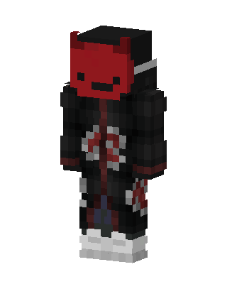Black Horned Villain Boy Minecraft skin