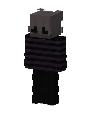 Black Player Boy skin, 3D preview