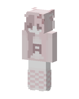 Pink Cutie Girl skin, 3D preview