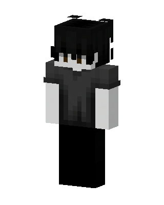 Shadow Hoodie Boy skin, 3D preview