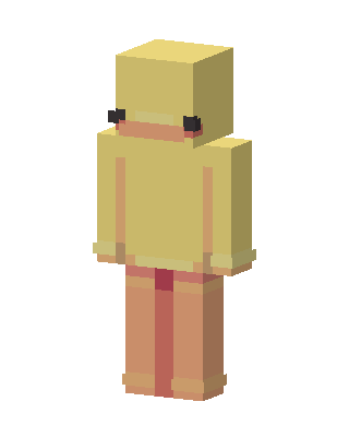 Duck Hoodie skin, 3D preview