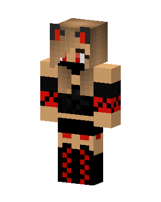 Demon Kitty Minecraft skin