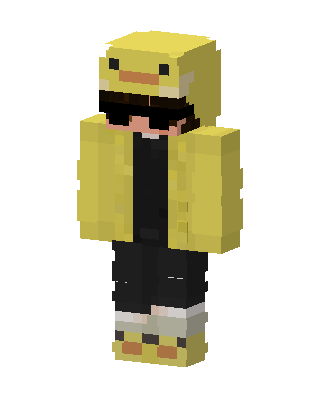 Duck Hoodie skin, 3D preview