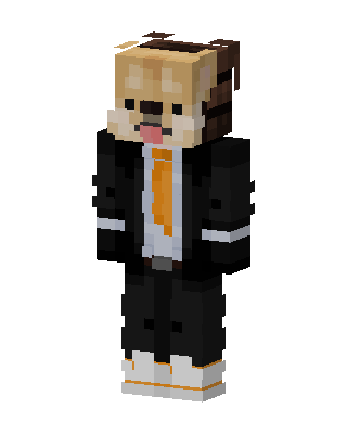Black Suit Boy skin, 3D preview