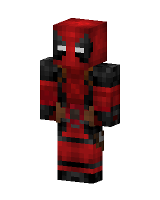 Red Masked Hero Boy skin, 3D preview