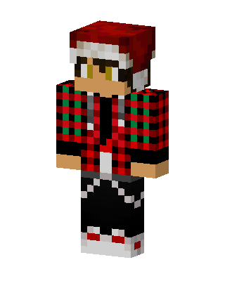 Red Holiday Boy Minecraft Christmas skin