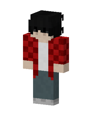 Red Player Boy skin, 3D preview
