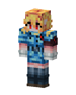 Blue Player Girl Minecraft skin