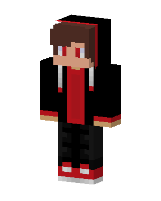 Red Eyed Hoodie skin, 3D preview