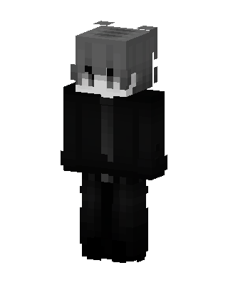 Monochrome Suit skin, 3D preview