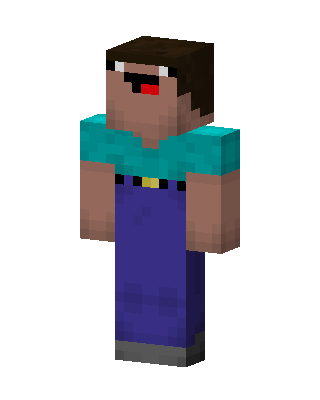 Derp Steve skin, 3D preview